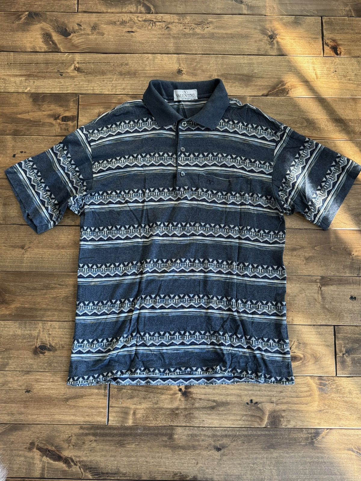 Valentino Vintage Valentino Polo Shirt Size US M / EU 48-50 / 2 - 1 Thumbnail