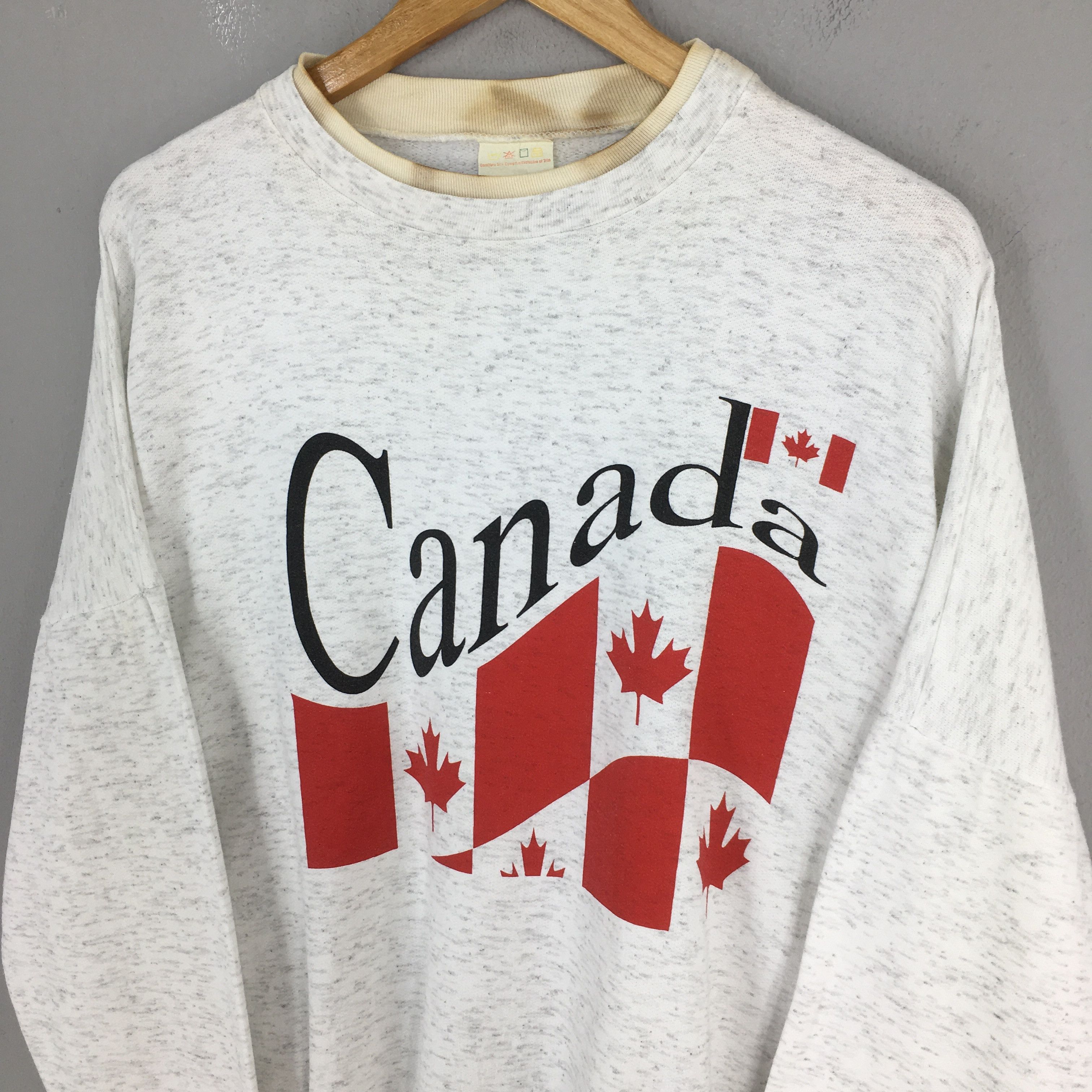 Vintage Vintage National Flag of Canada Gray Sweatshirt 2XLarge Size US XXL / EU 58 / 5 - 3 Thumbnail