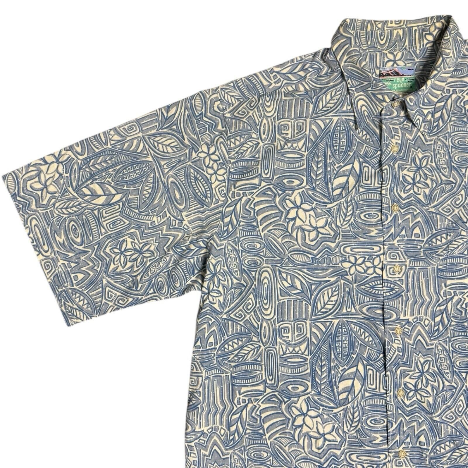 Reyn Spooner Vintage Reyn Spooner Reverse Print Hawaiian Shirt XL Tiki Size US XL / EU 56 / 4 - 3 Thumbnail