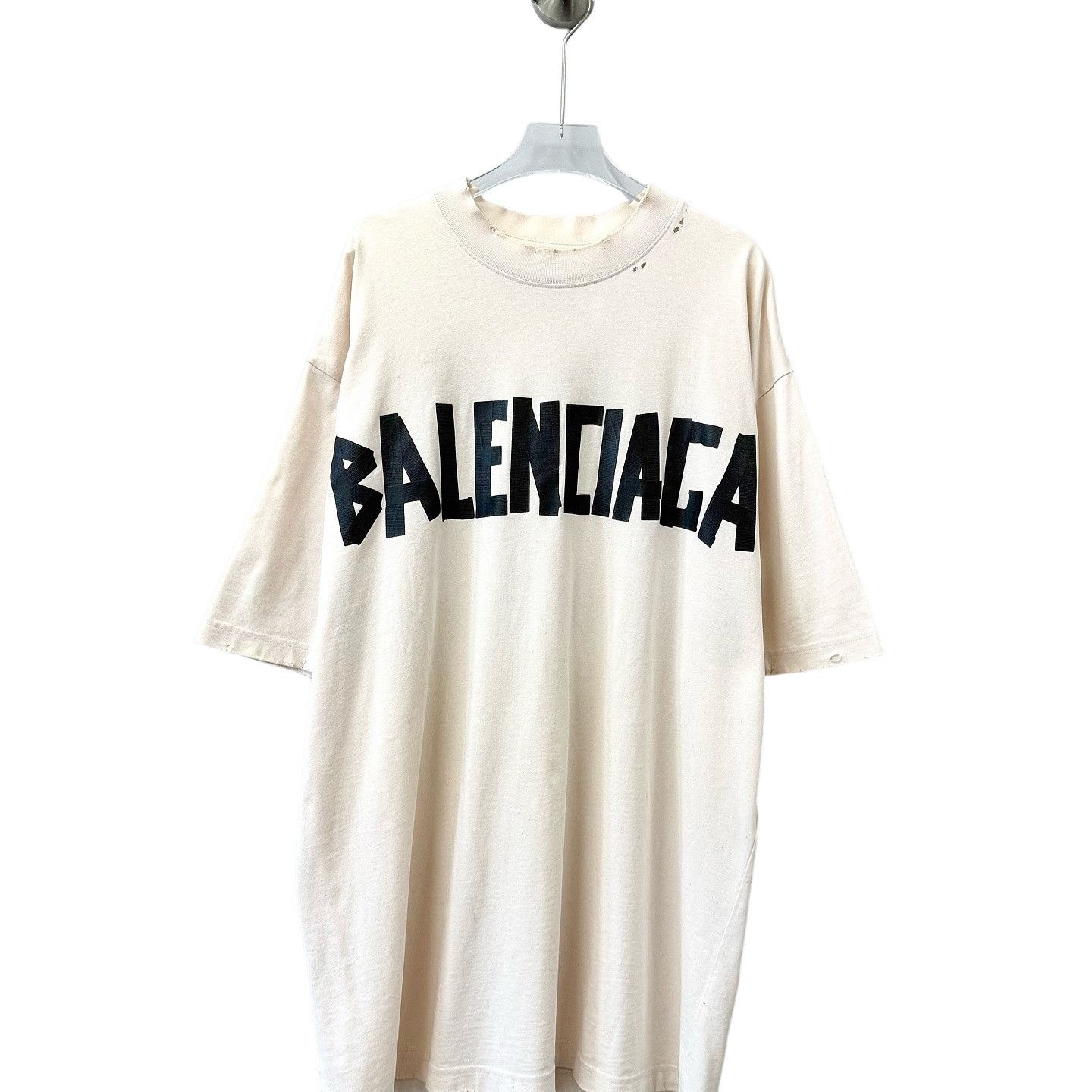 Balenciaga New Balenciaga Super Destroyed Mirror T-Shirt Summer24