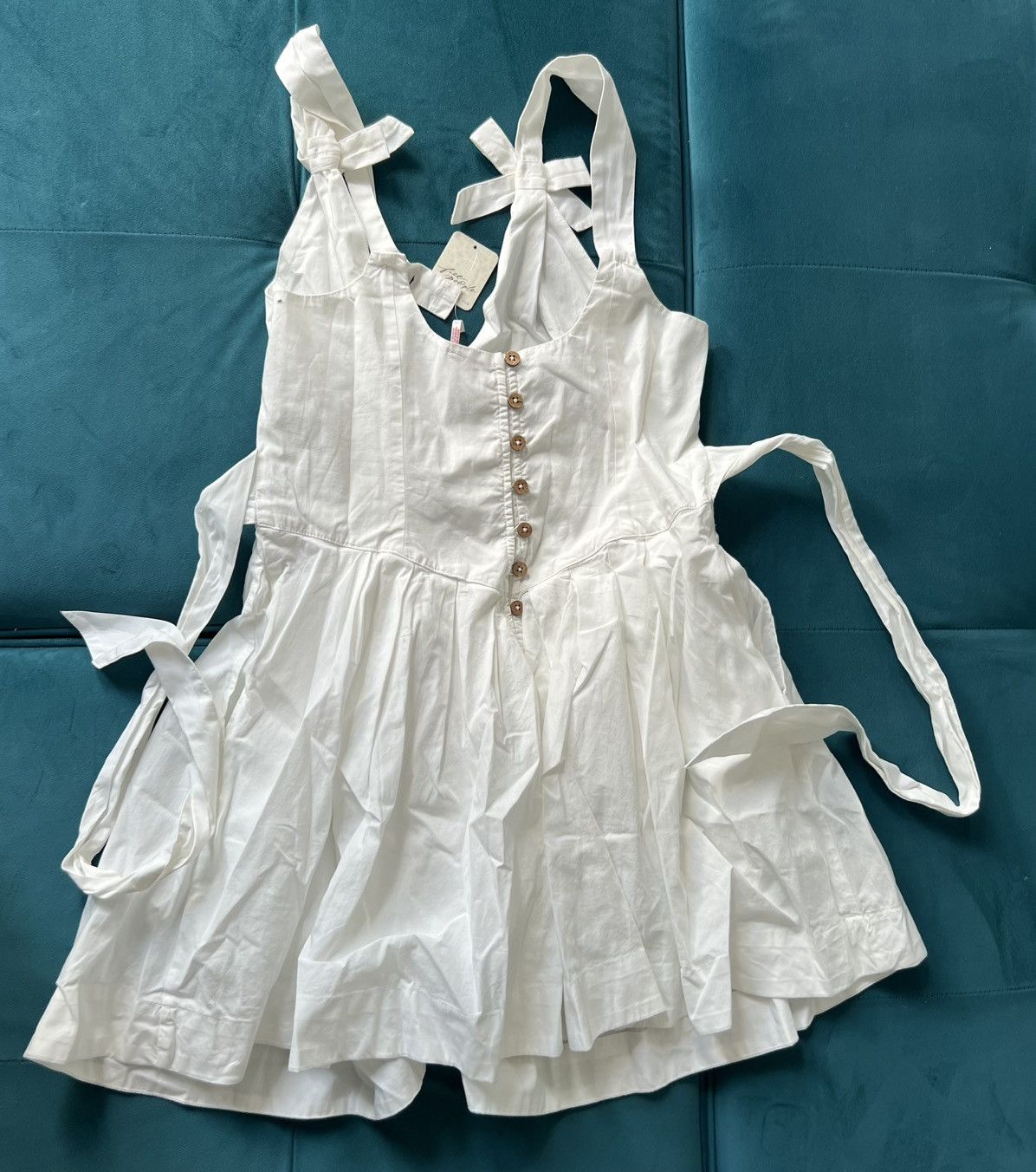 Free People Free People Lennon Mini Dress Size L / US 10 / IT 46 - 6 Thumbnail