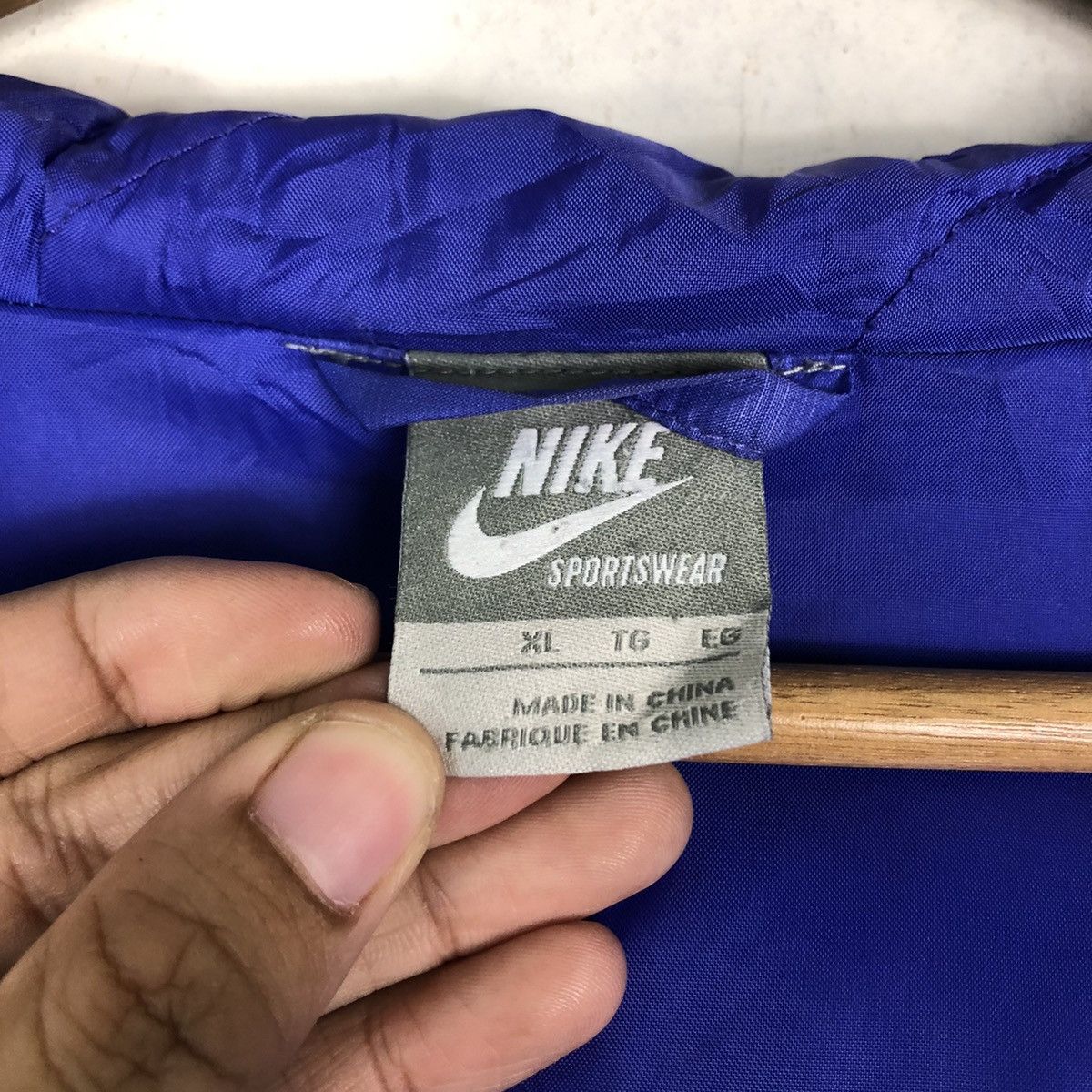 Nike 🔥Vintage Nike Sports Jacket Double Colour Streetwear Size US XL / EU 56 / 4 - 20 Thumbnail