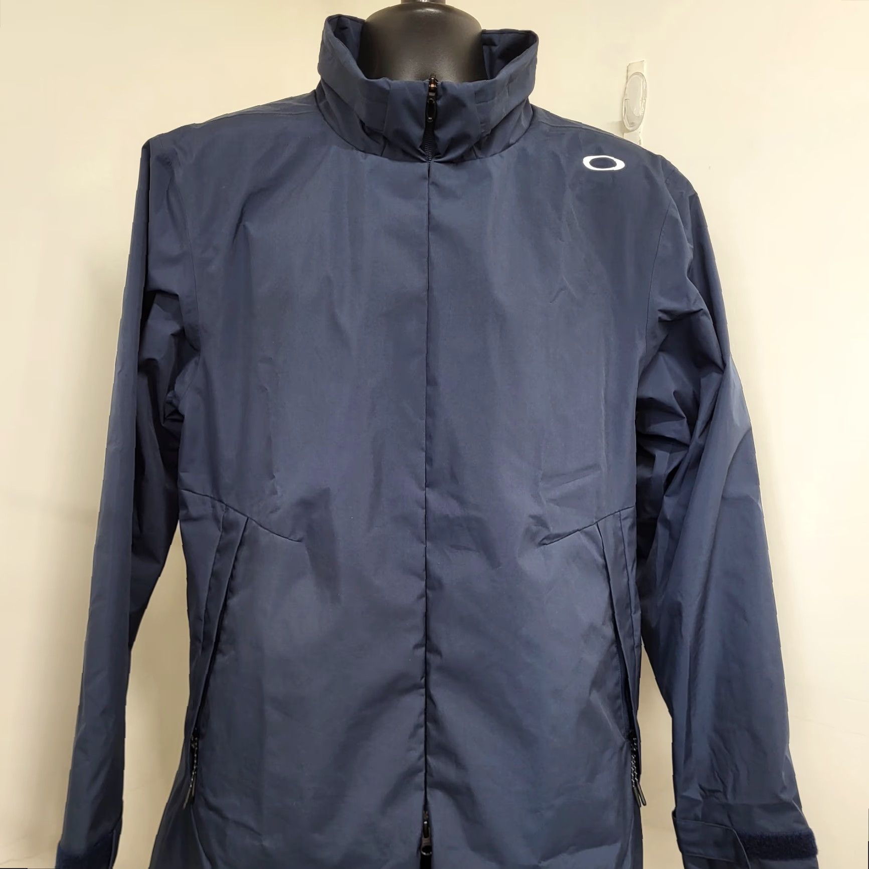Oakley Oakley Jacket Men's M Blue Performance Fit Hood & Logo Outdoor Hiking Jacket Size US M / EU 48-50 / 2 - 4 Thumbnail