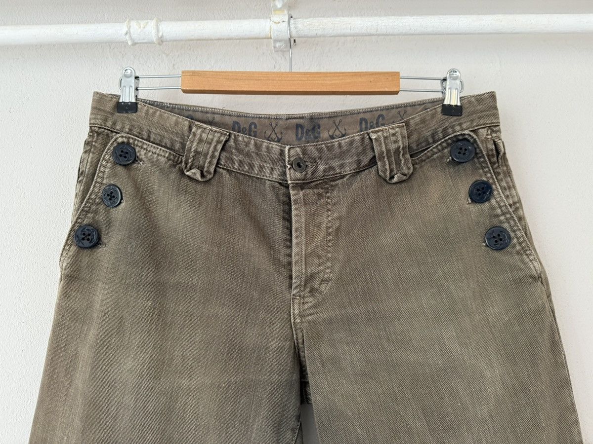 Dolce & Gabbana D&G Baggy Jeans with Nautical Patch and Side Button Detail Size US 36 / EU 52 - 2 Thumbnail