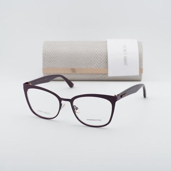 Jimmy Choo Jimmy Choo JC189 0FN1 00 Eyeglasses Cyclamen Violet 53mm Size ONE SIZE - 1 Thumbnail