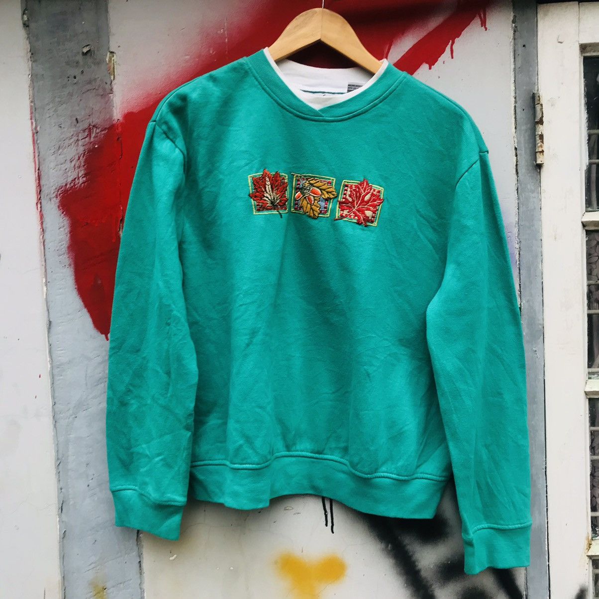 Vintage Vintage Double Crewneck Embroidered Sweatshirts Size US XL / EU 56 / 4 - 2 Thumbnail