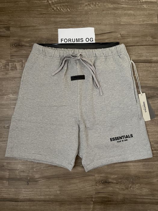 Fear of God Fear of God Essentials Sweat Shorts Dark Oatmeal Size