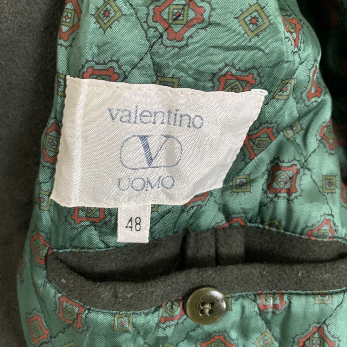 Designer × Valentino × Vintage Vintage Valentino Uomo Wool Coat Jacket Men Size 48 Size 48S - 10 Thumbnail