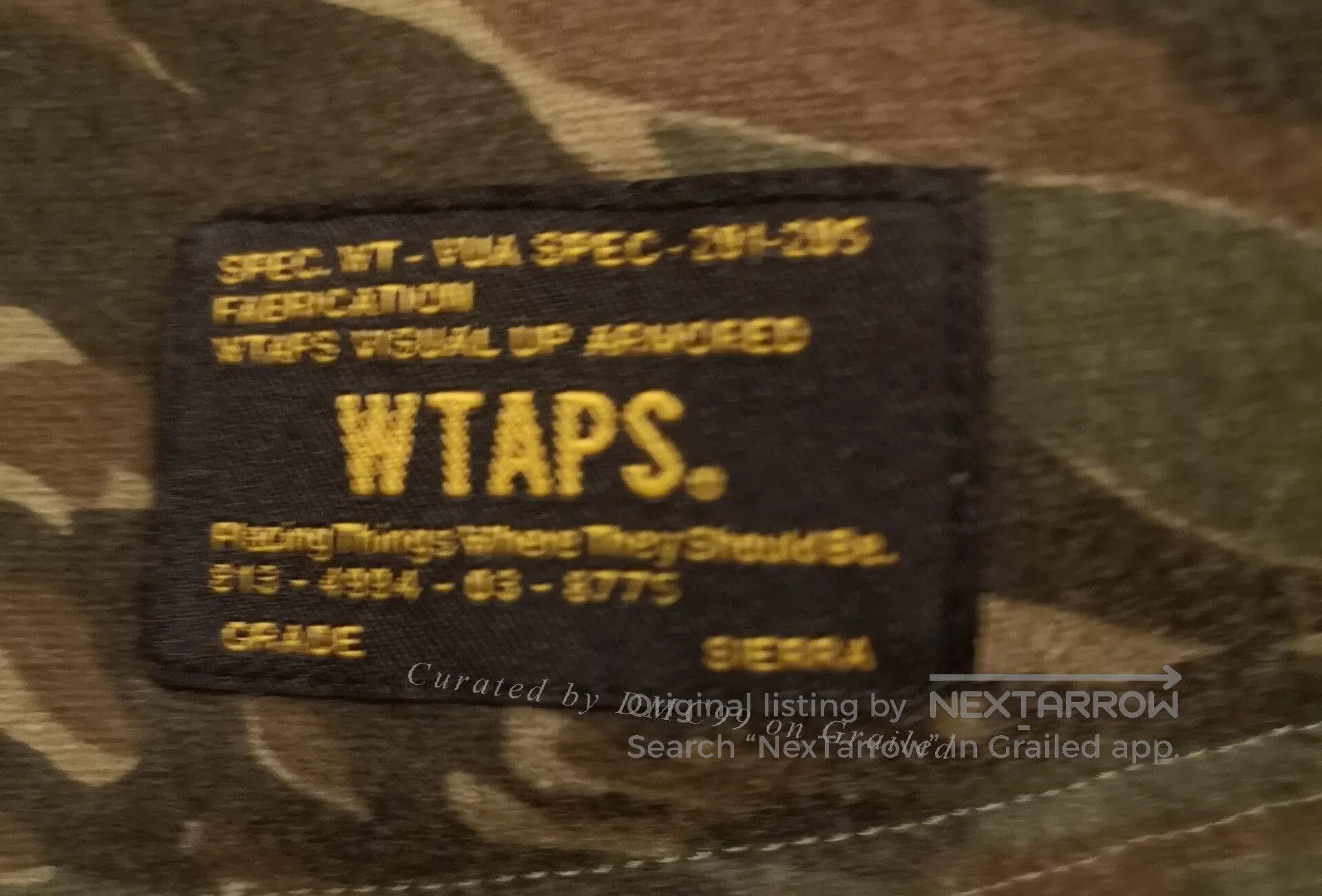 Wtaps WTAPS Vintage Camo Short Sleeve Tee. Size US S / EU 44-46 / 1 - 6 Thumbnail