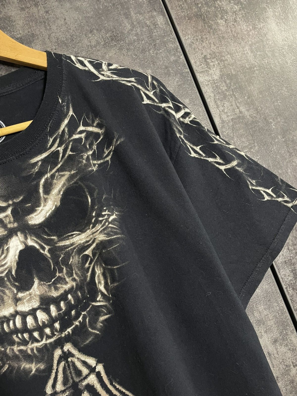 Vintage Crazy Vintage Praying Skull Tribal T-shirt Gothic Y2K Size US XL / EU 56 / 4 - 4 Thumbnail