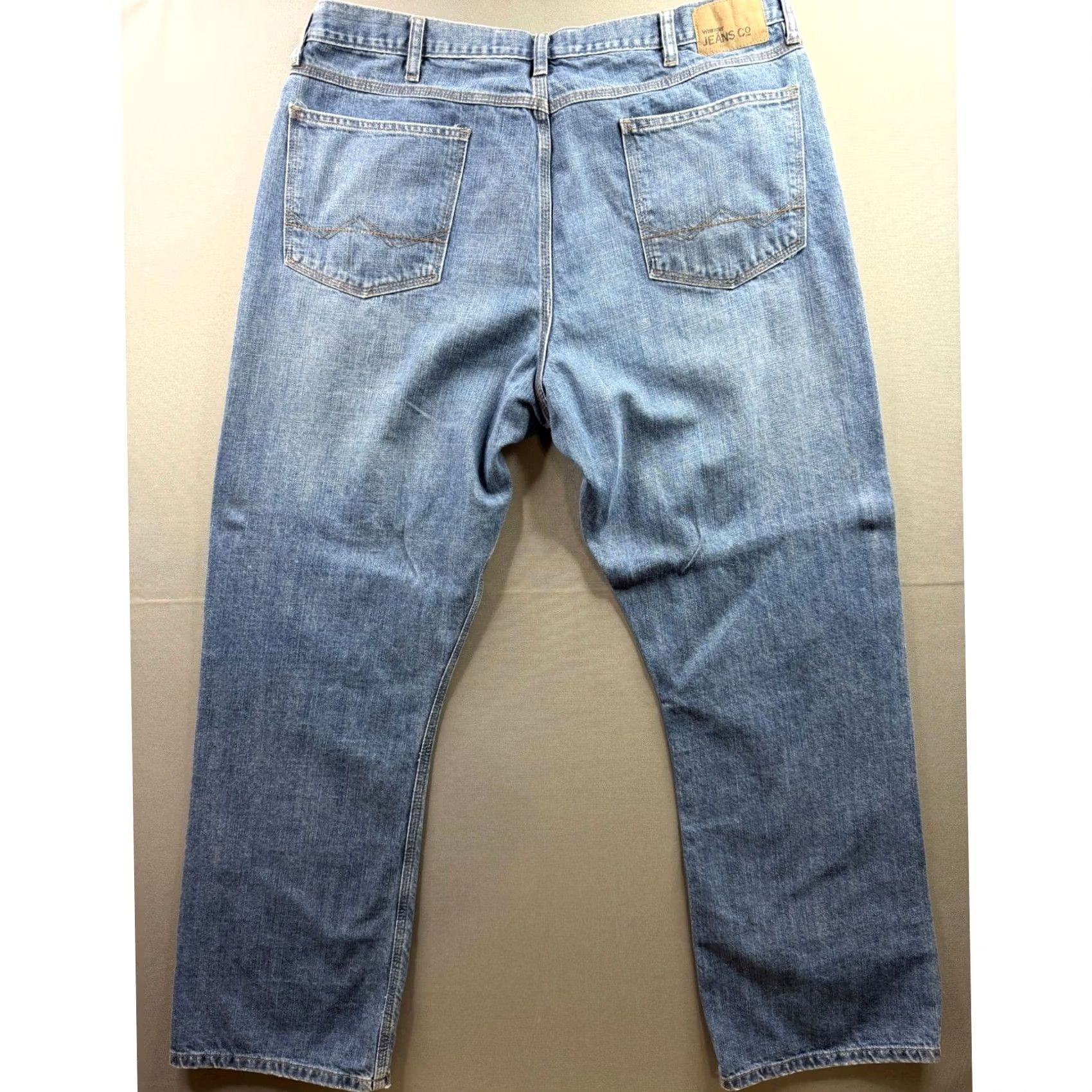 Wrangler Wrangler Jeans Co Relaxed Boot Jeans Mens Blue Medium Wash 38x32 Denim Bootcut 5-Pocket Western Cowboy Americana Relaxed Fit Jeans Mens Blue Size US 38 / EU 54 - 2 Thumbnail