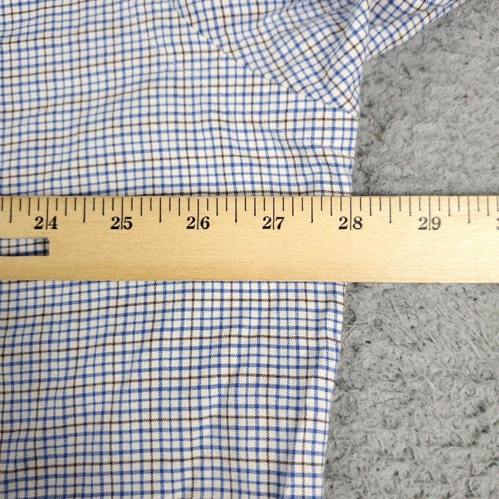 Ralph Lauren Ralph Lauren Shirt Mens 2XL Blue Check Button-Up Long Sleeve Casual Cotton Mens Size US XXL / EU 58 / 5 - 6 Thumbnail
