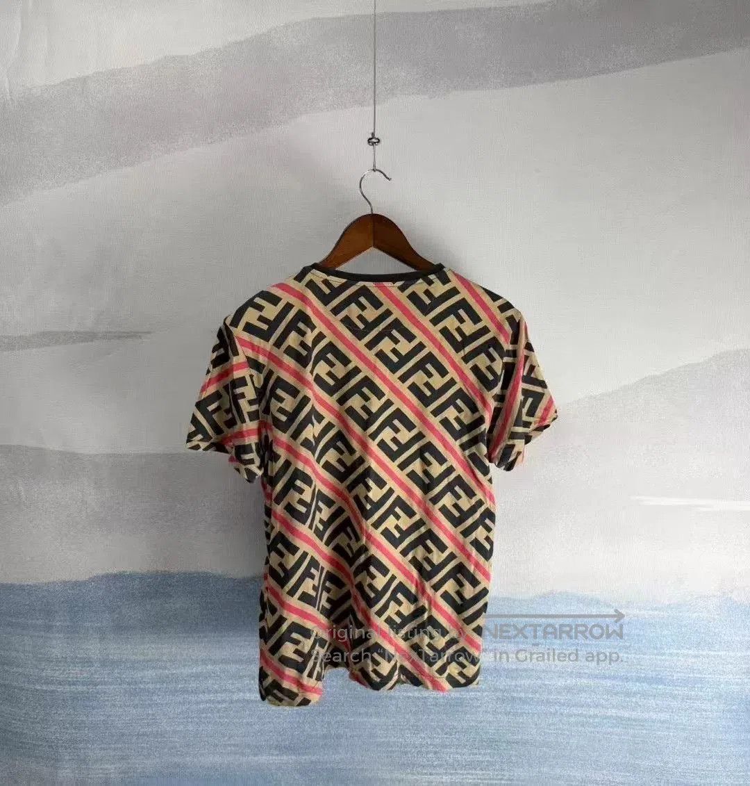 Fendi Fendi Brown Diagonal Stripe Print Short. Size US L / EU 52-54 / 3 - 3 Thumbnail