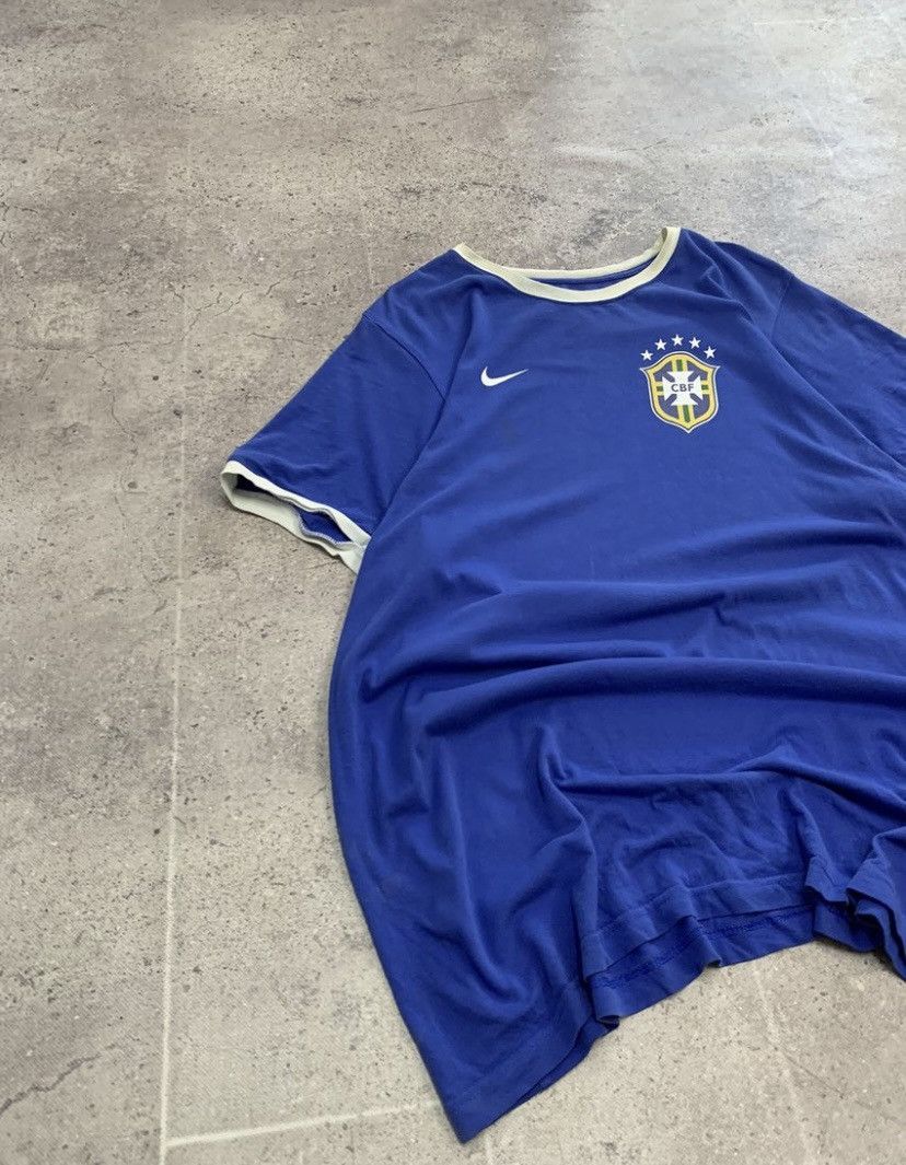 Nike × Vintage Nike Jersey Vintage Blockore Y2K Brazil 1998-2000 Soccer Size US XXL / EU 58 / 5 - 5 Thumbnail