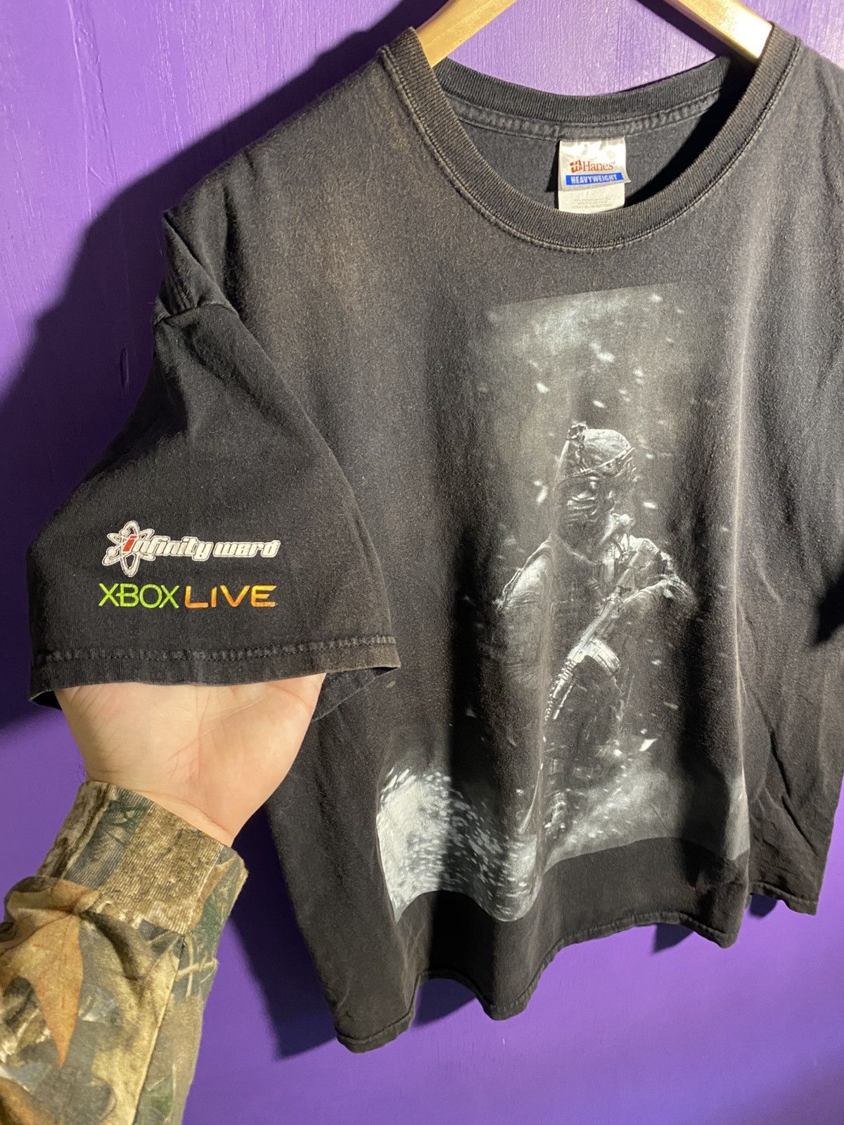 Other Vintage 2007 infinity ward Modern Warfare promo t-shirt Size US XL / EU 56 / 4 - 3 Thumbnail