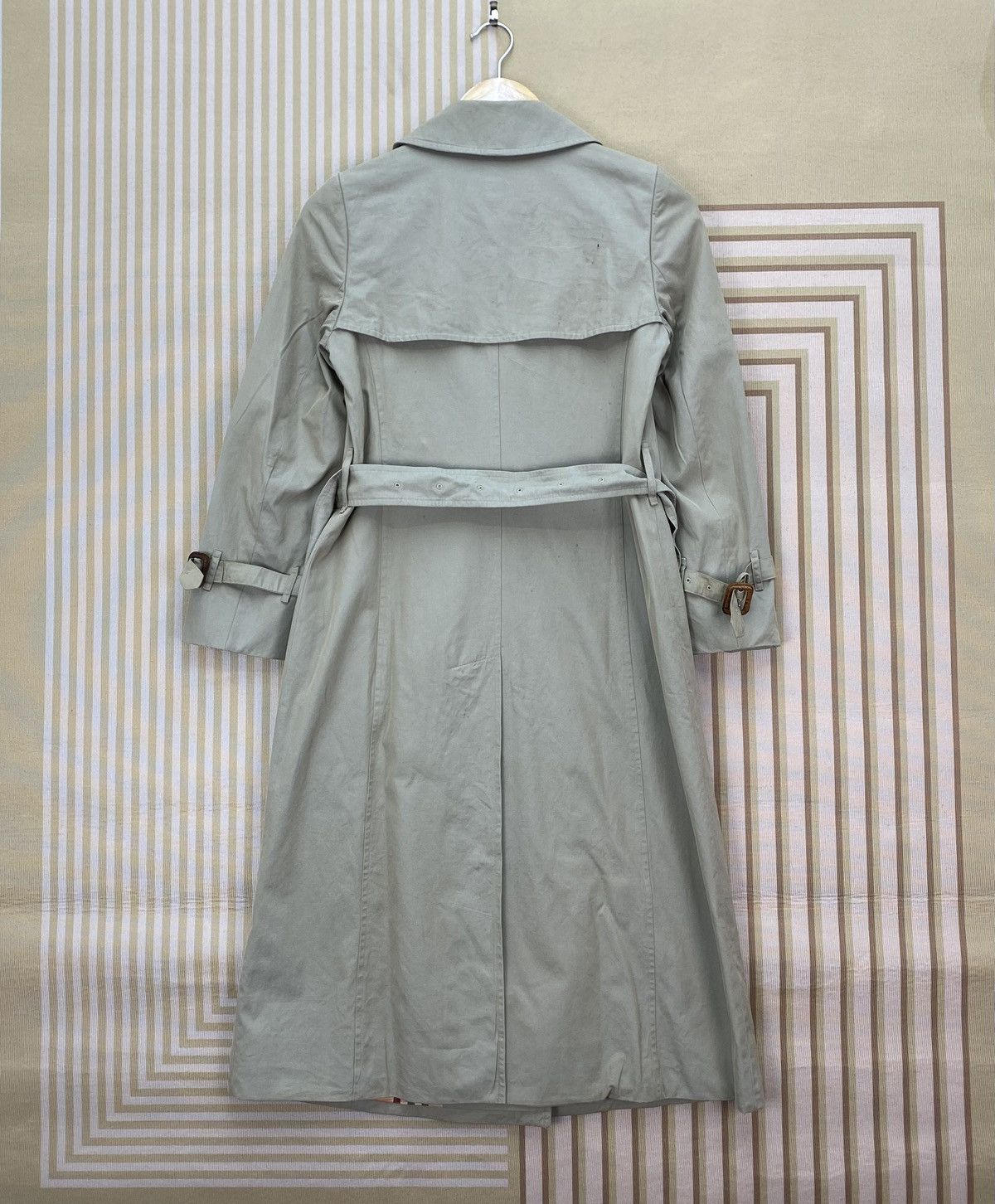 Burberry 🌺Vintage 90s Burberrys Double Breasted Belted Trench Coat Size S / US 4 / IT 40 - 2 Thumbnail