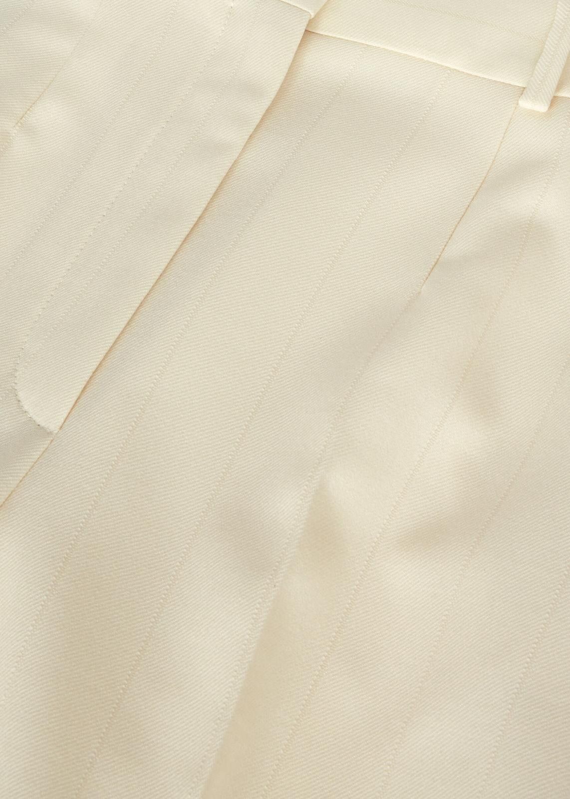 Loro Piana o1srvl11e0824 Bibal Trouser in Off White Size 28" / US 6 / IT 42 - 7 Thumbnail
