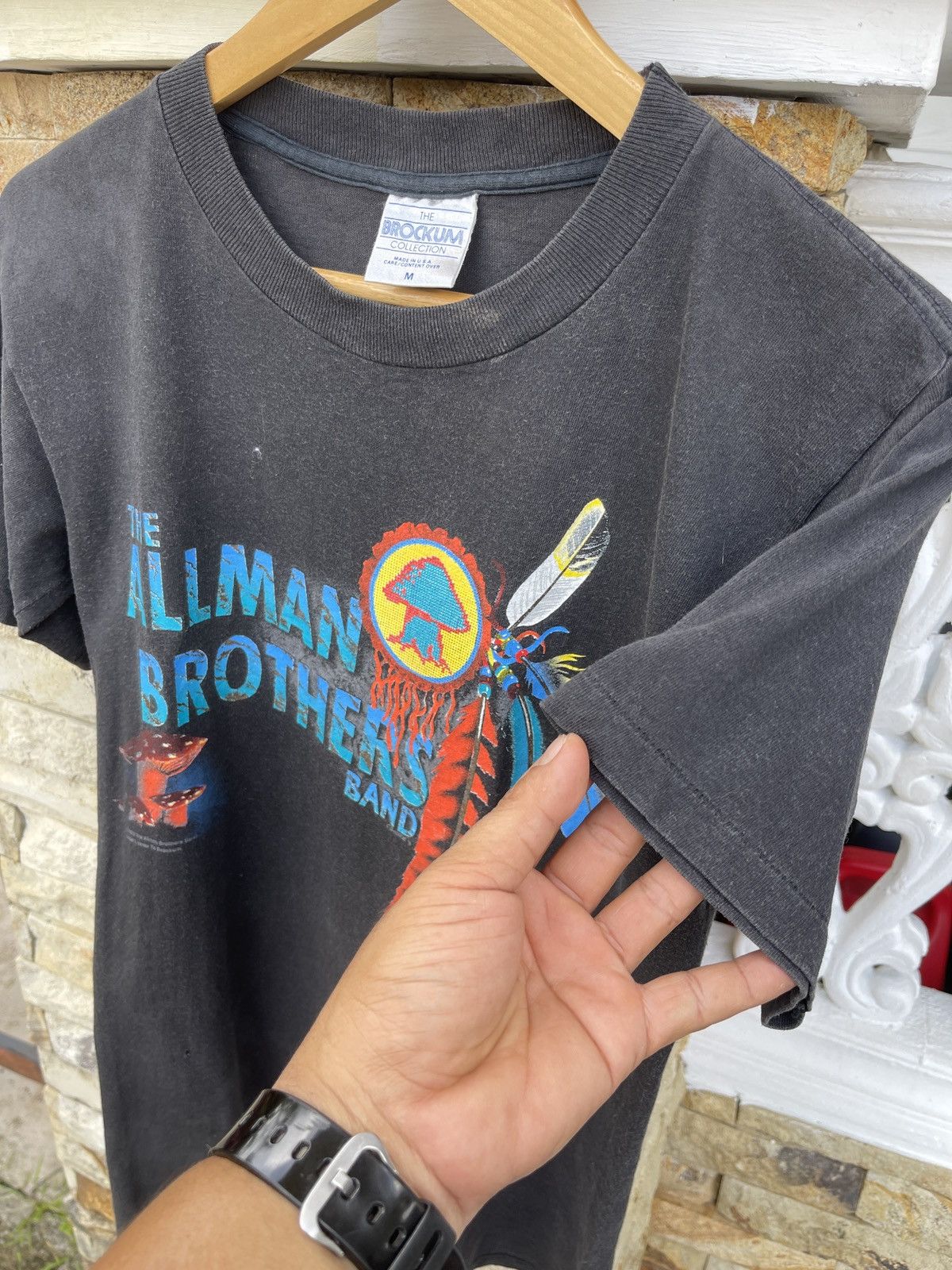 Band Tees Sun Faded🔥Vtg 1992 The Allman Brothers Band T-Shirt Size US M / EU 48-50 / 2 - 6 Thumbnail
