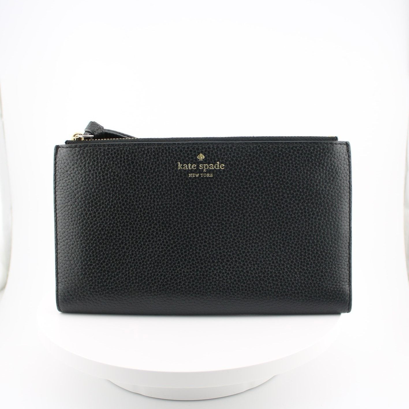 Kate Spade Kate Spade Black Pebbled Leather Wallet Size ONE SIZE - 1 Thumbnail