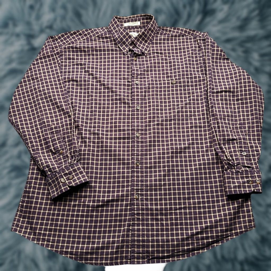 Orvis Orvis Check Windowpane Plaid Purple Button Down Long Sleeve Shirt Mens XL Cotton Size US XL / EU 56 / 4 - 1 Thumbnail