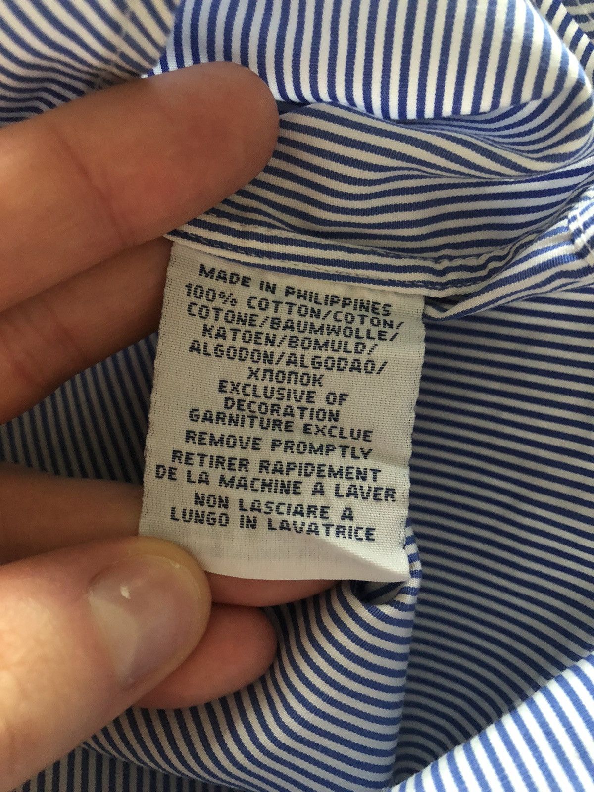 Polo Ralph Lauren POLO RALPH LAUREN CLASSIC STRIPED BUTTON UP SHIRT Size US L / EU 52-54 / 3 - 4 Thumbnail