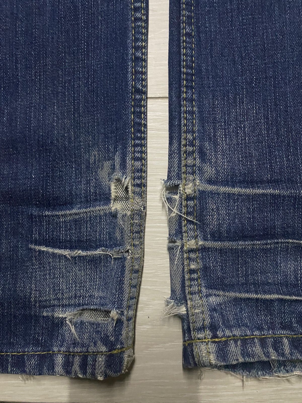 If Six Was Nine Vintage Nicole Club For Men Distressed BootCut Flare Jeans Size US 33 - 18 Thumbnail