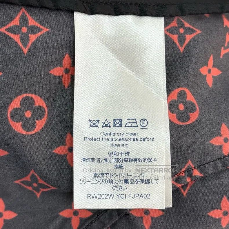 Louis Vuitton Louis Vuitton Black Orange Full Print Nylon Sweatpants Size US 42 / EU 58 - 6 Thumbnail