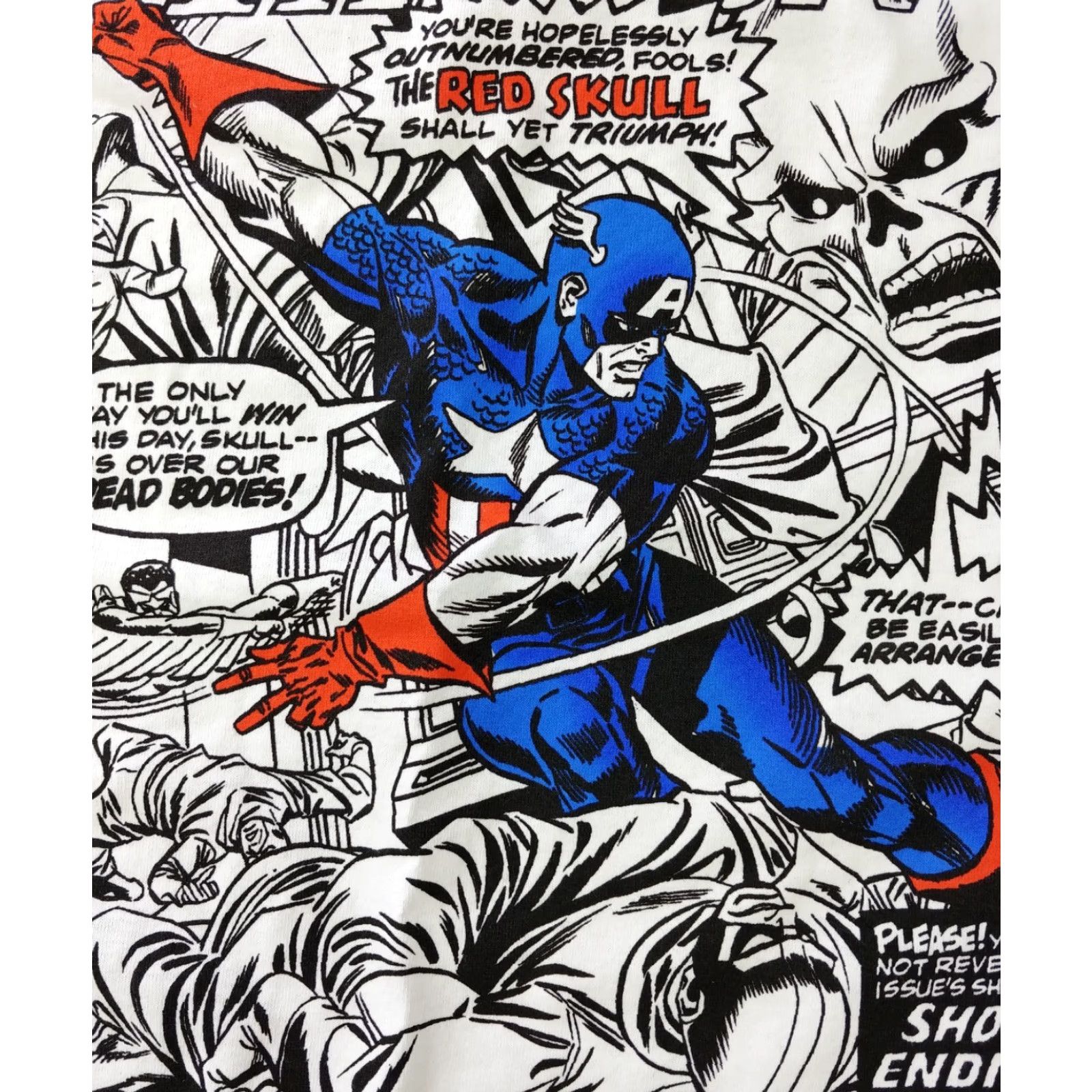 Vintage Captain America Shirt Men Large White Graphic Comics Book Print Marvel Size US L / EU 52-54 / 3 - 3 Thumbnail