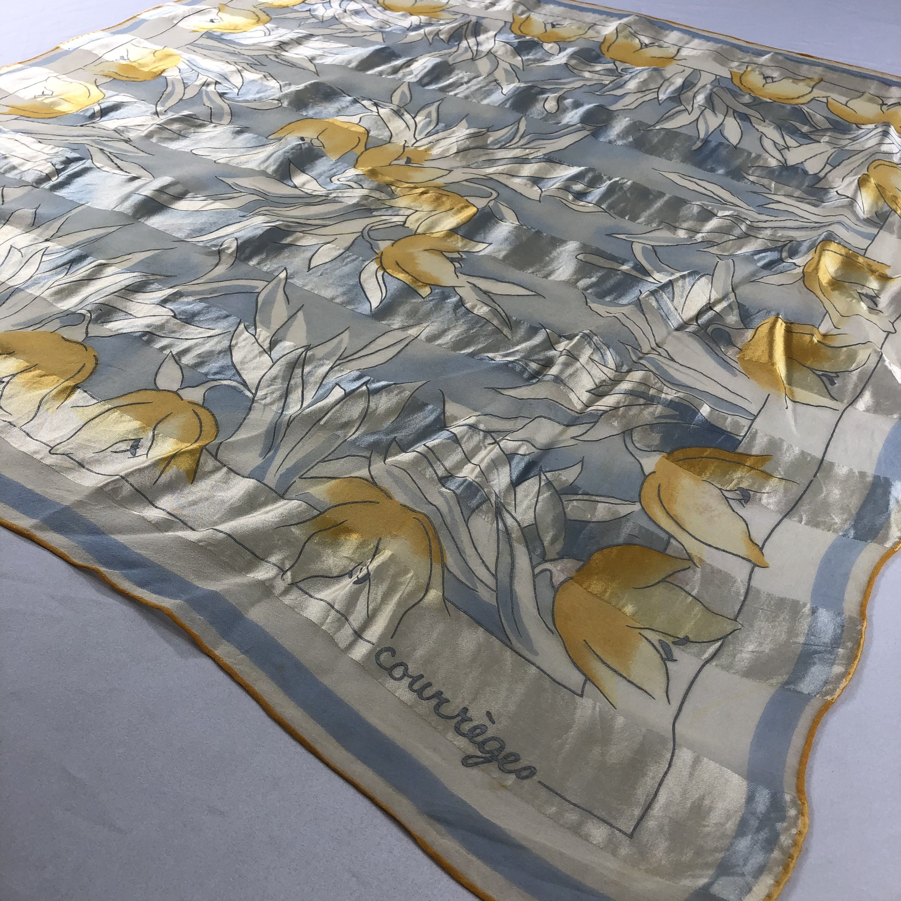 Courreges Vintage Courreges Silk Scarf Size ONE SIZE - 3 Thumbnail