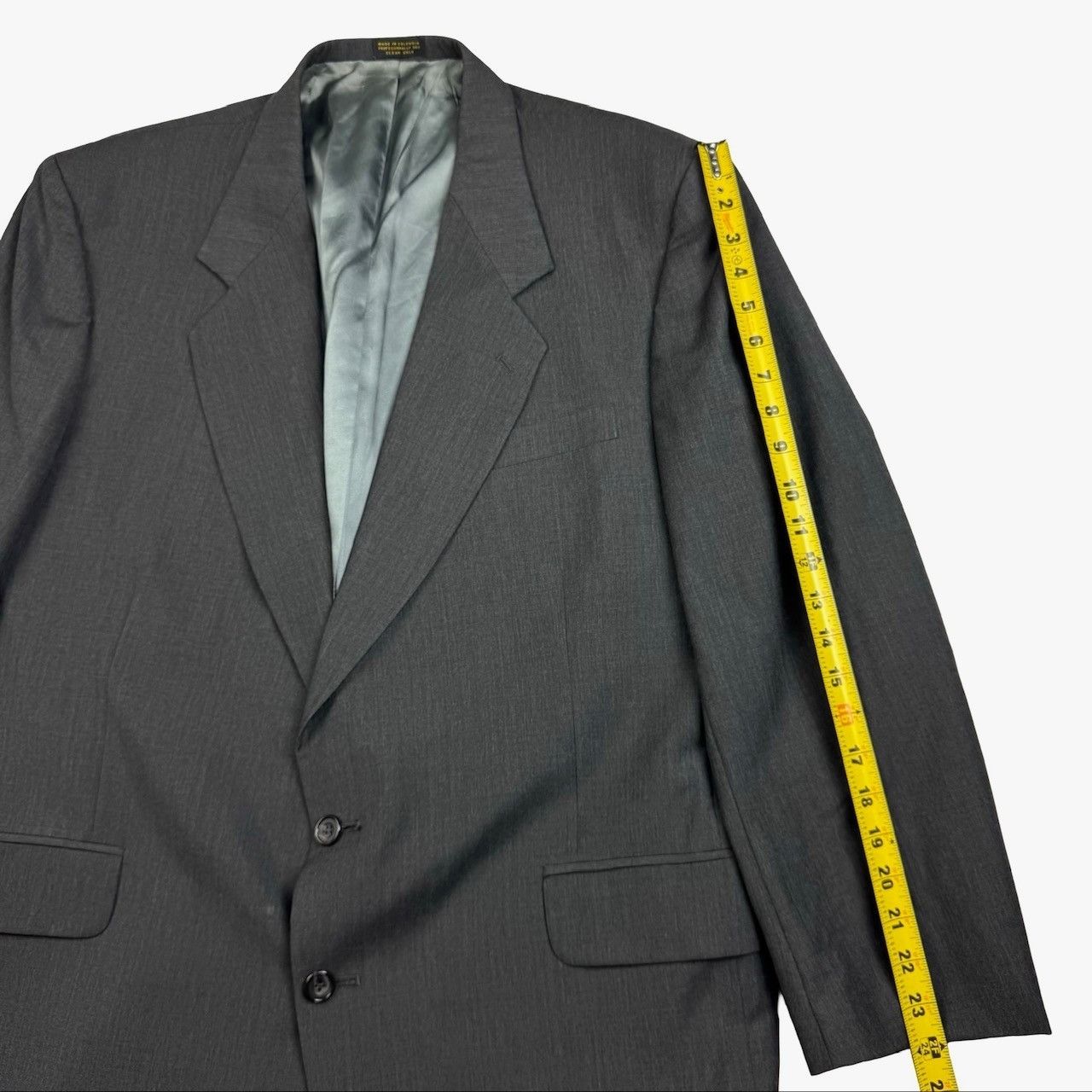 Oscar De La Renta Oscar De La Renta Men's Wool 2-Button Blazer Jacket Gray • 4 Size 46R - 10 Thumbnail