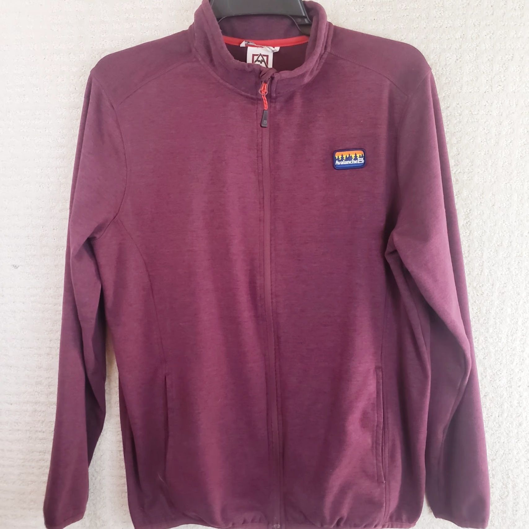 Avalanche Avalanche Jacket Full Zip Stand-Up Collar Pockets Maroon M Mens Regular Fit Size US M / EU 48-50 / 2 - 2 Thumbnail