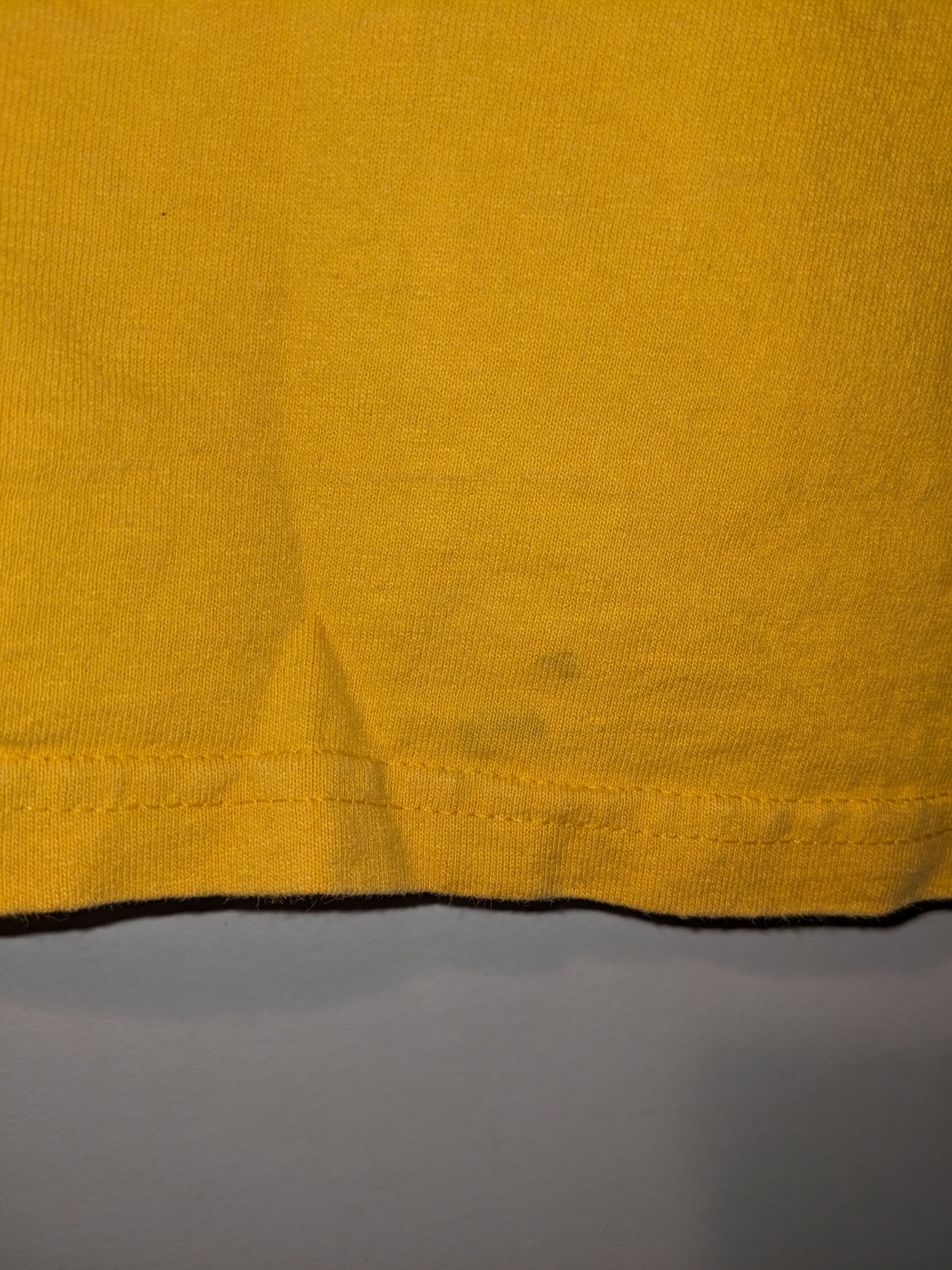 Nike × Vintage Vintage Y2K Nike Spell Out YOUTH Yellow Long Sleeve T-Shirt Size US S / EU 44-46 / 1 - 9 Thumbnail