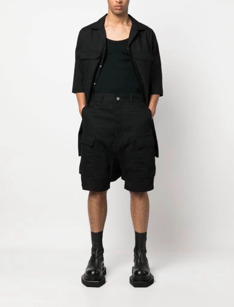 Rick Owens Rick Owens Japanese denim cargo shorts Size US 31 - 3 Thumbnail