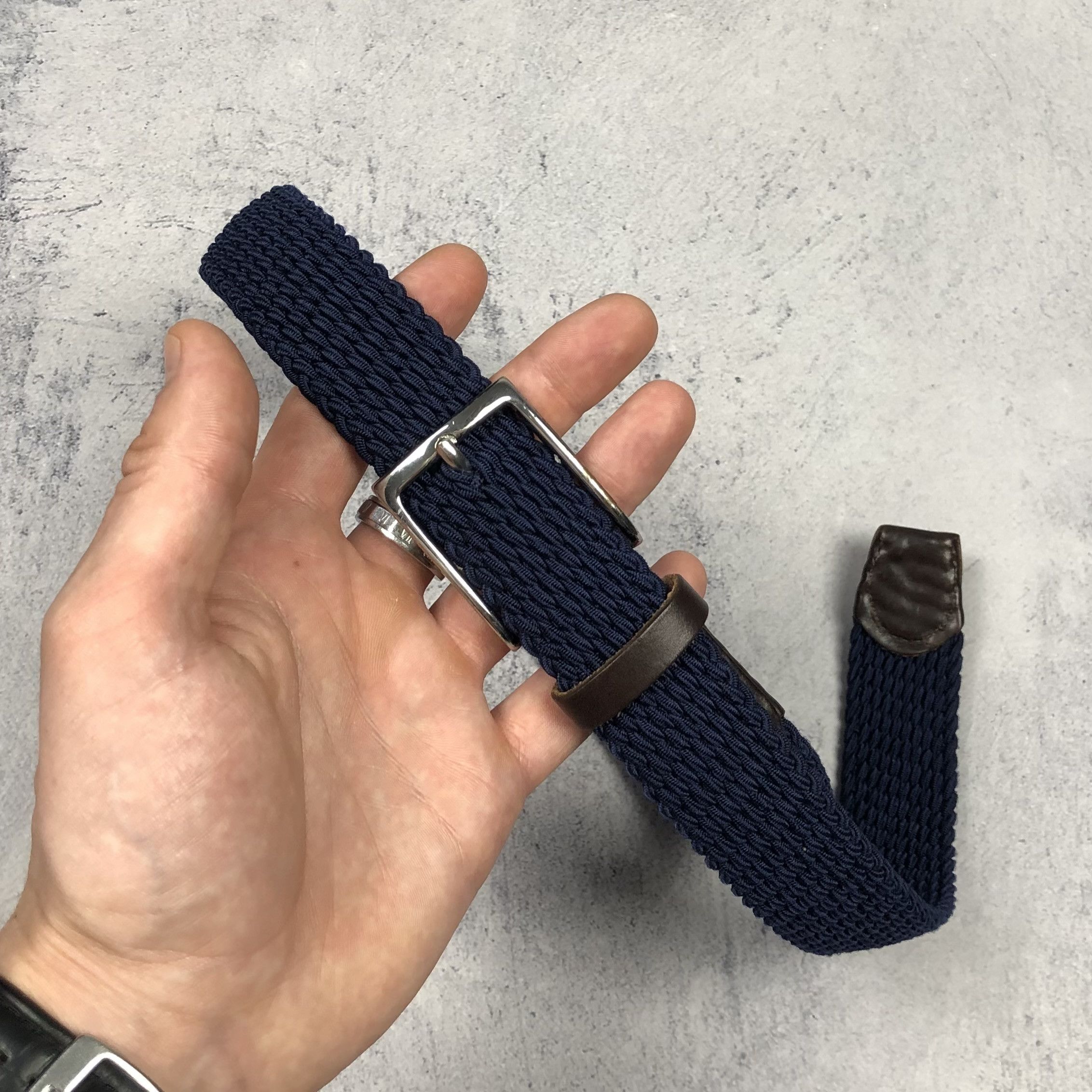 Gant Hackett London Braided Leather Belt Size ONE SIZE - 7 Thumbnail