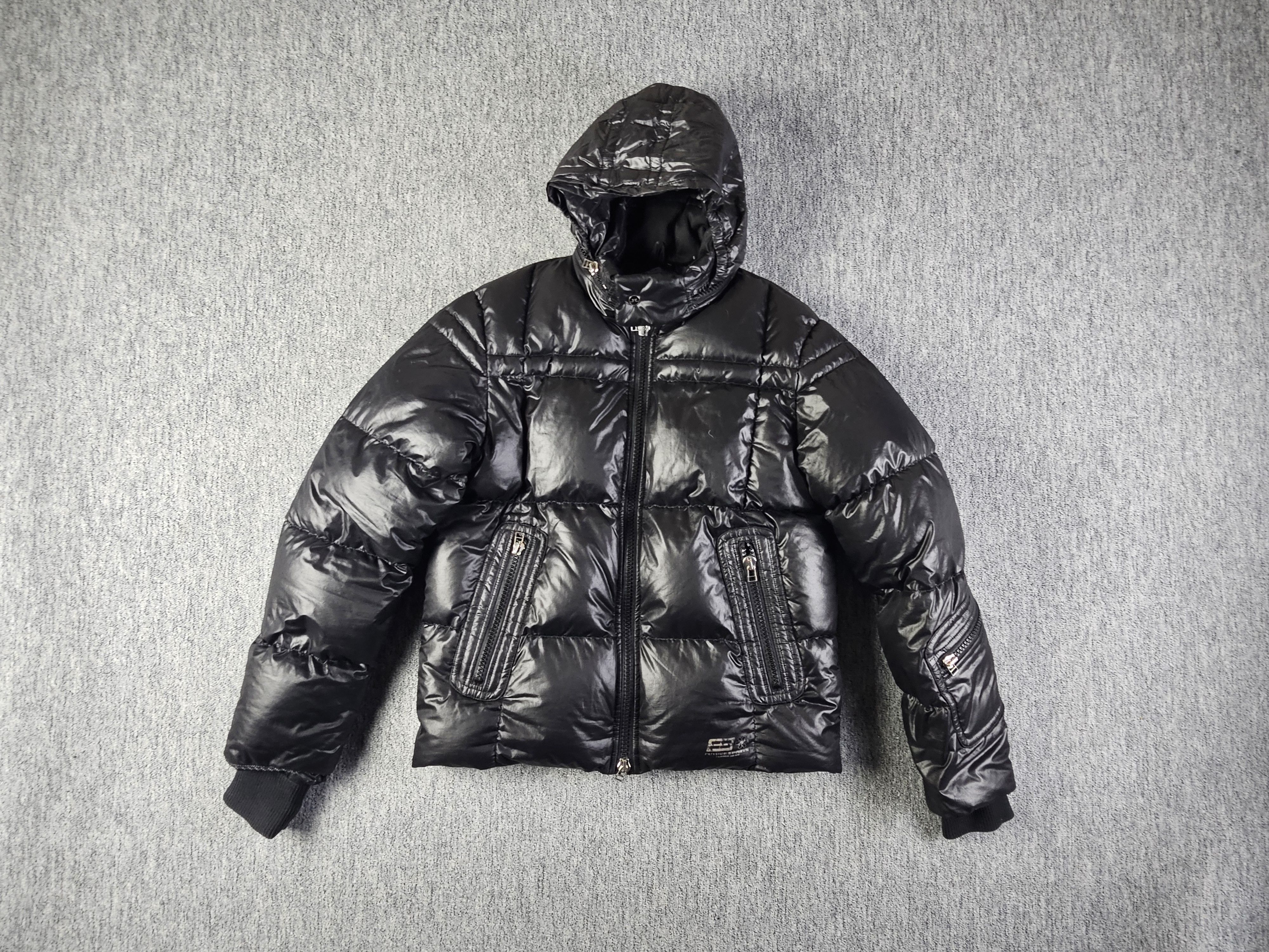 J.Lindeberg J.Lindeberg Down Jacket Men L Black Puffer Nylon Hooded Size US L / EU 52-54 / 3 - 4 Thumbnail
