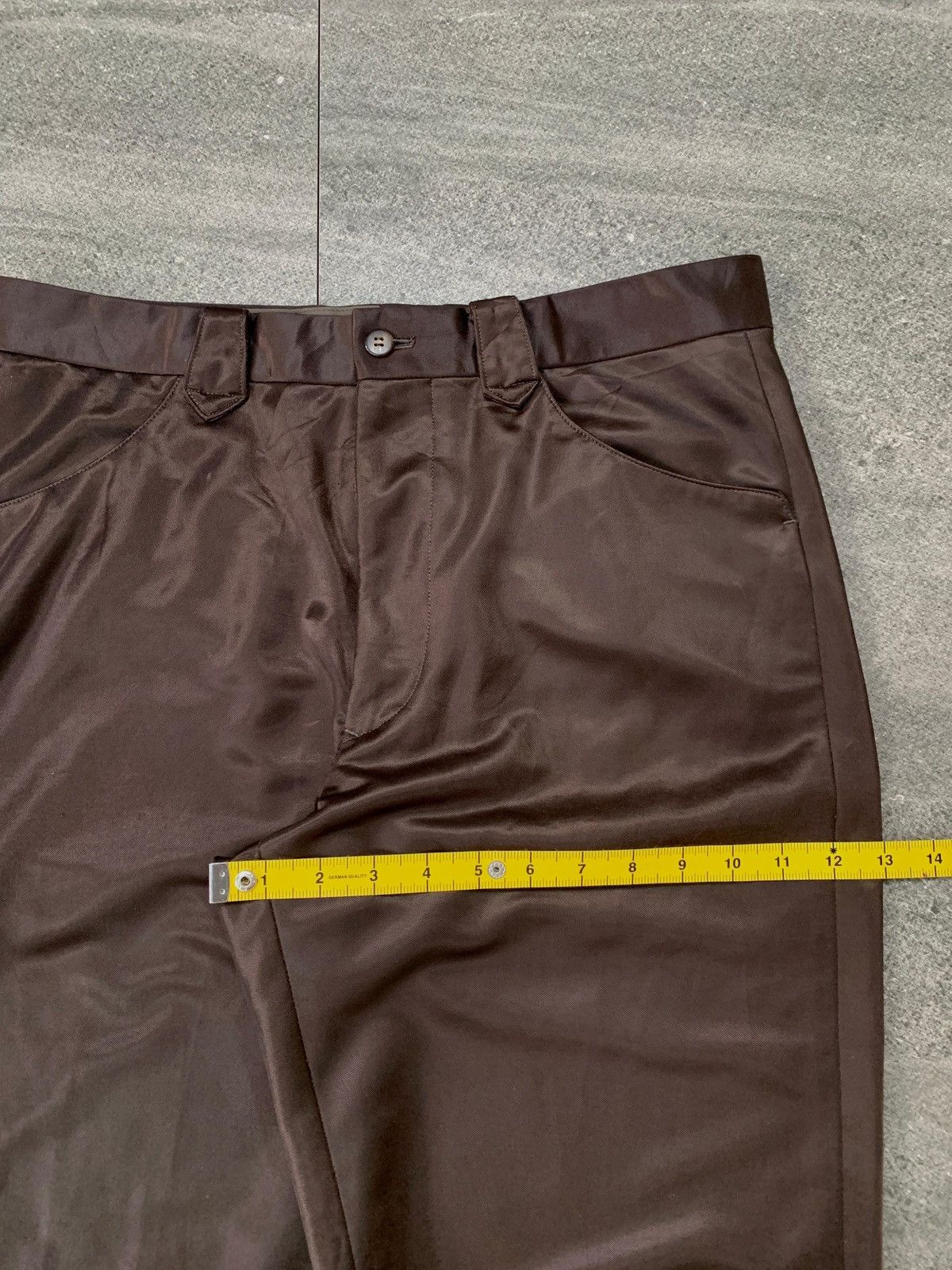 Issey Miyake FREE TAX ! Shiny Tapered Trousers Size US 33 - 12 Thumbnail
