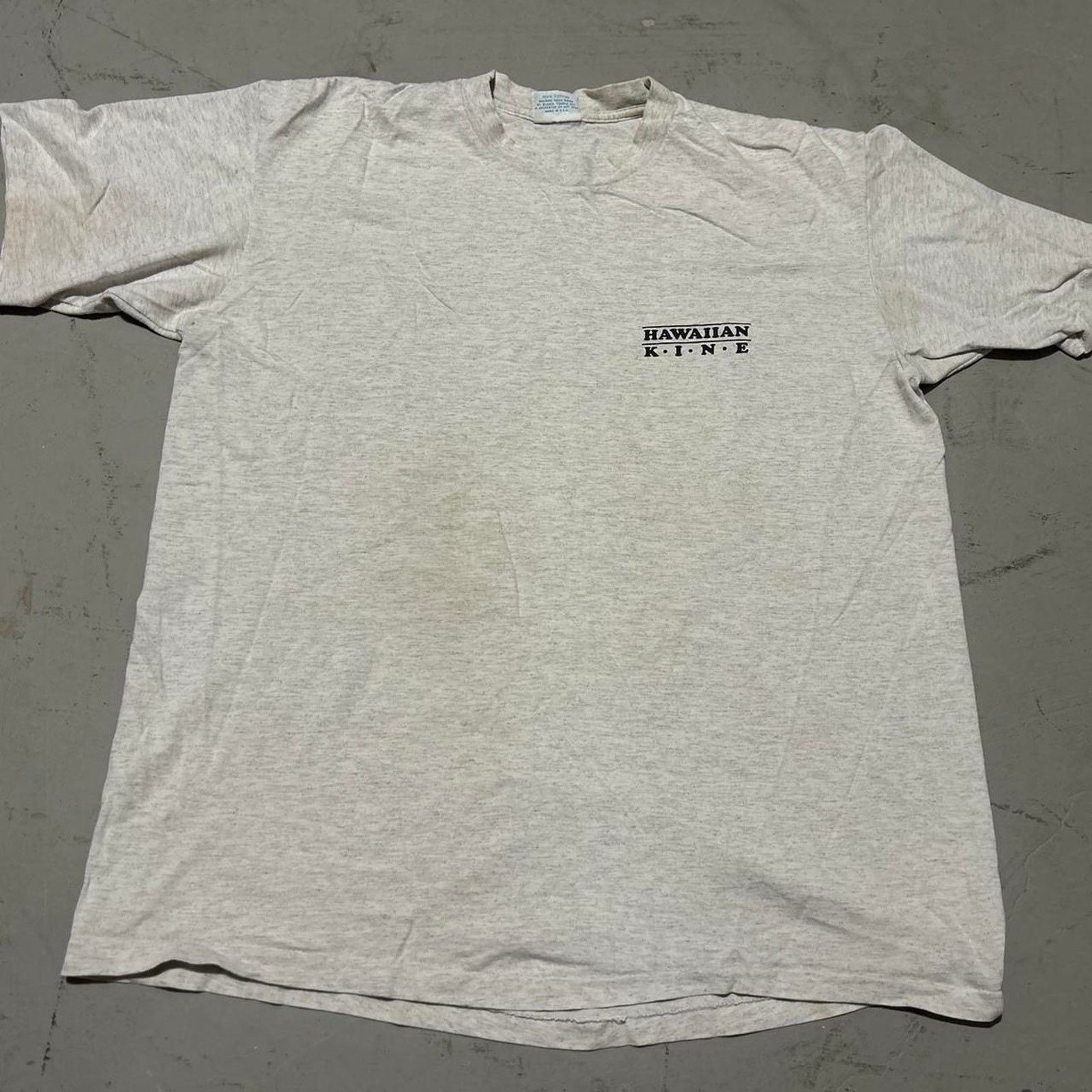 Other **Grey Vintage 90s Hawaiian Kine Sushi Bar T-Shirt Size US XL / EU 56 / 4 - 4 Thumbnail