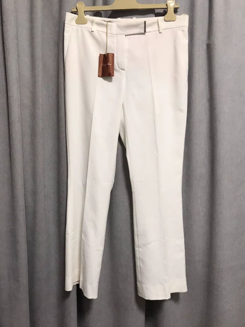 Loro Piana LORO PIANA Medium and high waist straight cotton woven tro Size 30" / US 8 / IT 44 - 1 Thumbnail