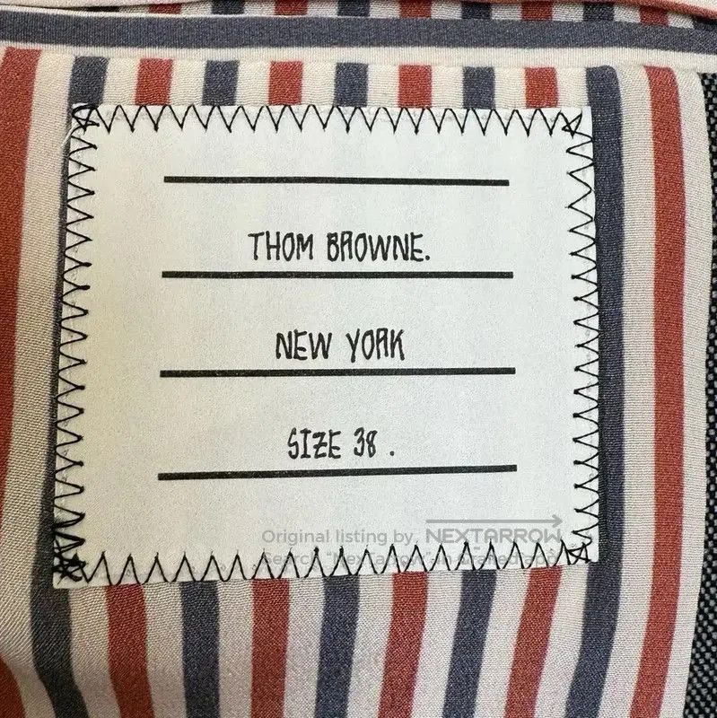 Thom Browne Thom Browne Women's Gray Wool Striped Jacket . Size S / US 4 / IT 40 - 7 Thumbnail