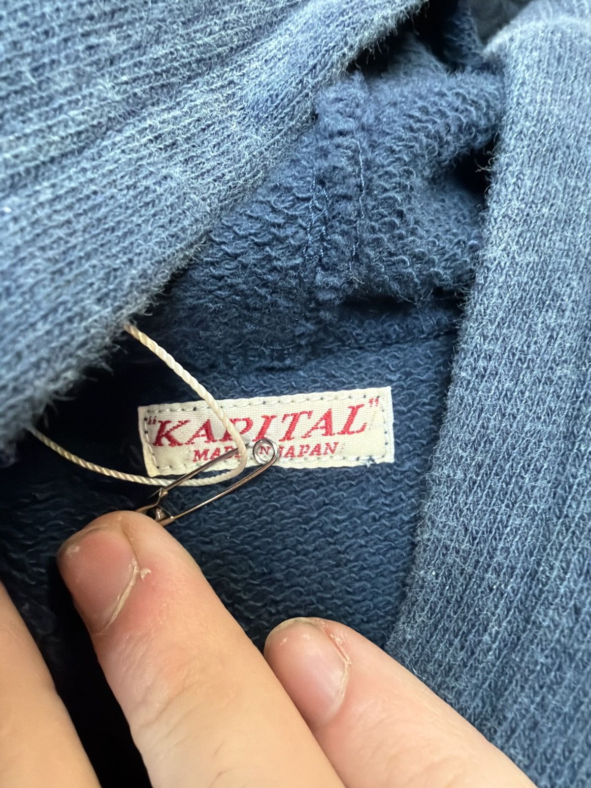 Kapital Kapital Kountry Speak Easy hooded sweatshirt navy pink Size US M / EU 48-50 / 2 - 3 Thumbnail
