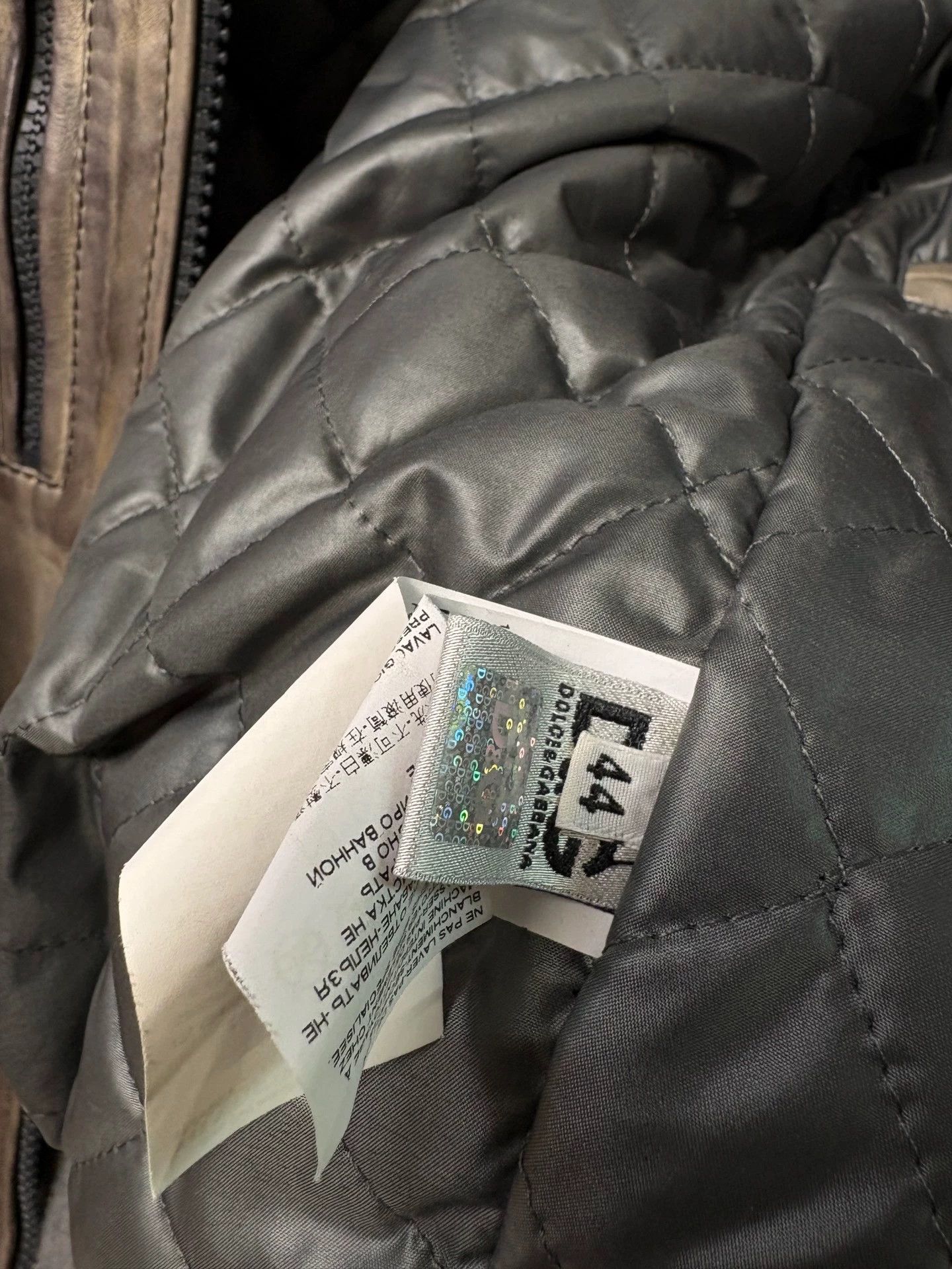 Dolce & Gabbana Dolce&Gabbana 10s Aged Lambskin Leather Jacket Size US S / EU 44-46 / 1 - 4 Thumbnail
