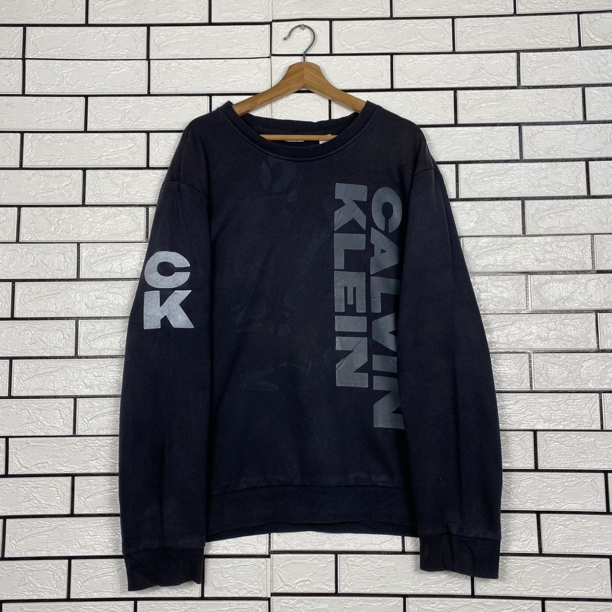 Japanese Brand Vintage Sweatshirt Calvin Klein Big Logo Size US XXL / EU 58 / 5 - 9 Thumbnail