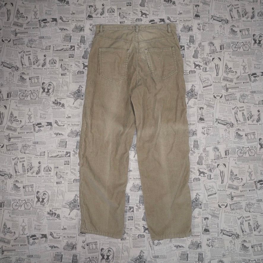 Route 66 33 -Vintage Y2K Route 66 khaki Bay corduroy baggy 1990 pants Size US 33 - 5 Thumbnail