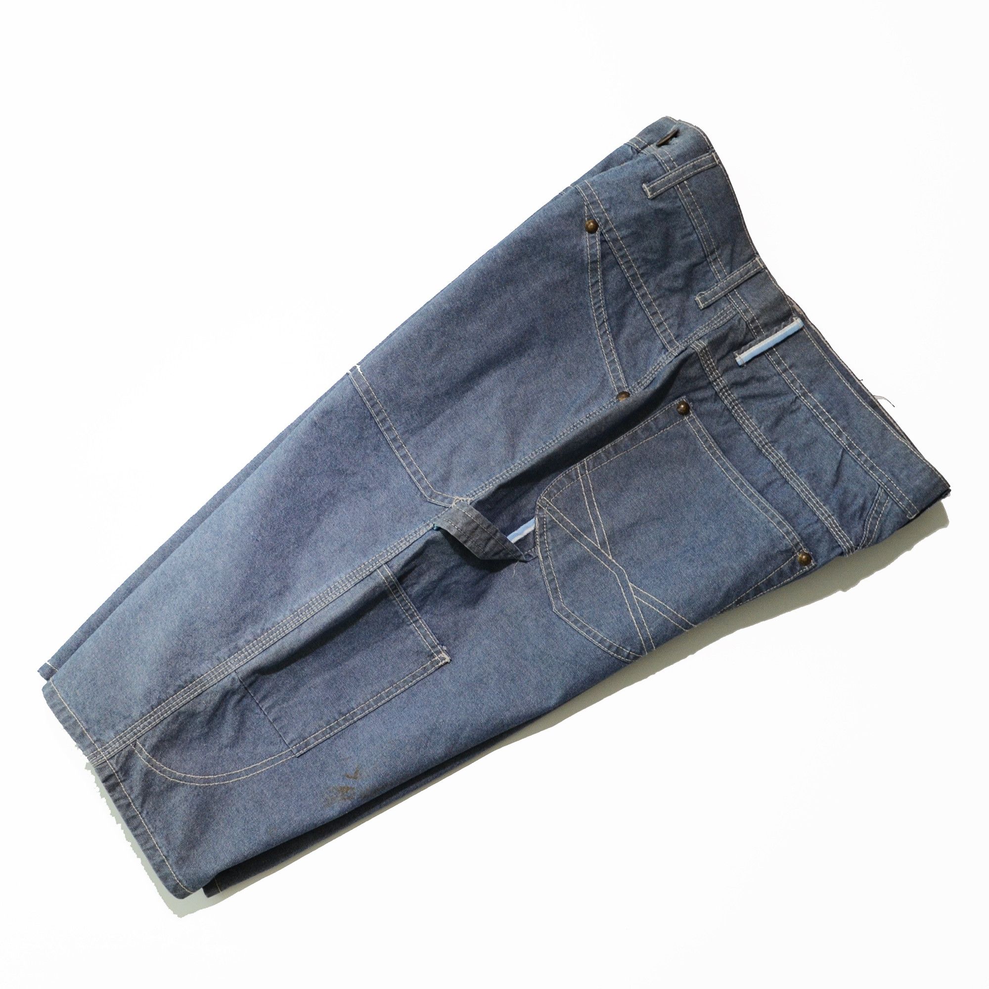 Marithe + Francois Girbaud M+FG Jorts W34 Raw Denim Special Rare Design 2006 Carft Size US 34 / EU 50 - 3 Thumbnail