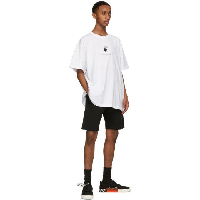 Off-White White Graff Logo Oversized T-Shirt Size XS / US 0-2 / IT 36-38 - 4 Thumbnail