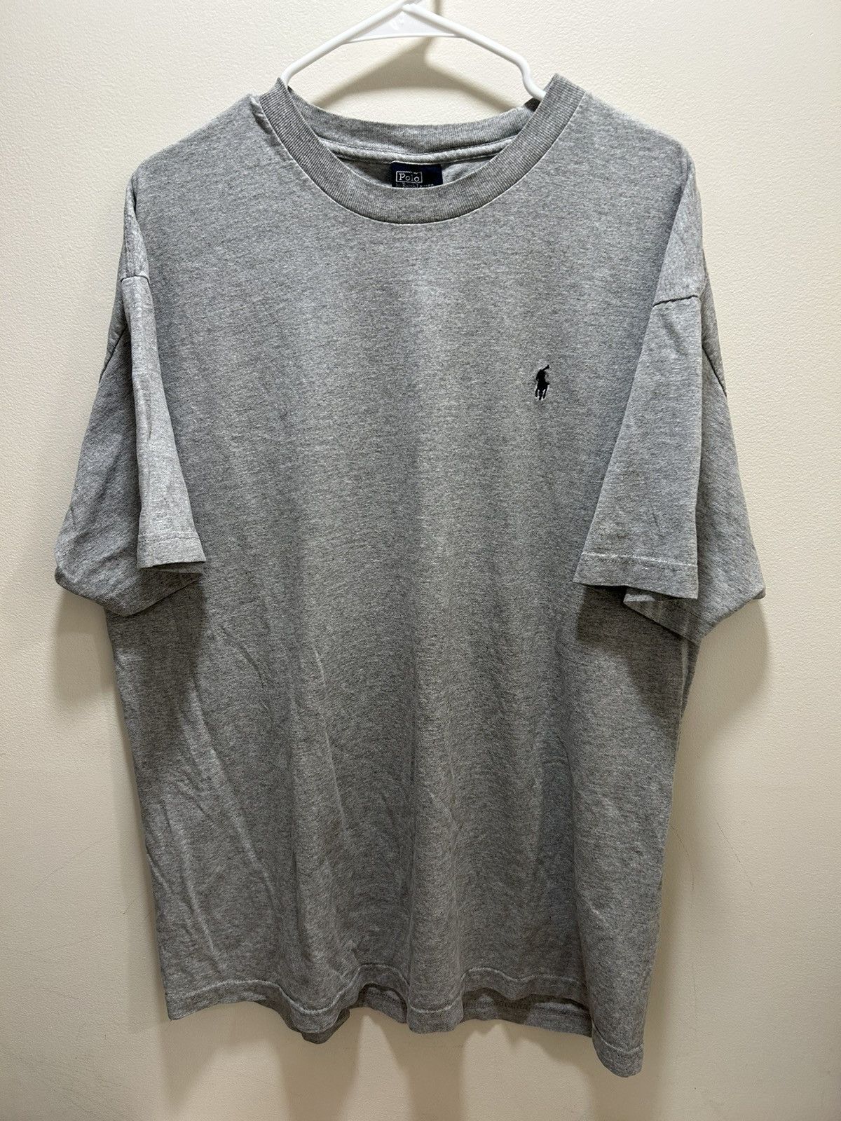 Polo Ralph Lauren Vintage Polo Ralph Lauren Grey Logo T-Shirt Size US XL / EU 56 / 4 - 1 Thumbnail