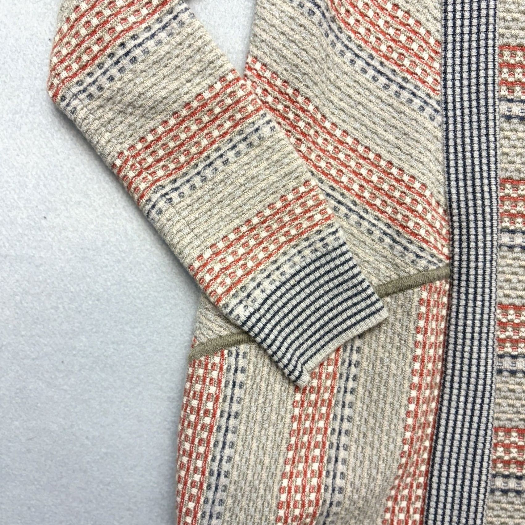 Arrow VINTAGE Anthropologie Sparrow Open Cardigan Sweater Duster Gray Taupe Striped Pockets S Women Booth? Size S / US 4 / IT 40 - 7 Thumbnail