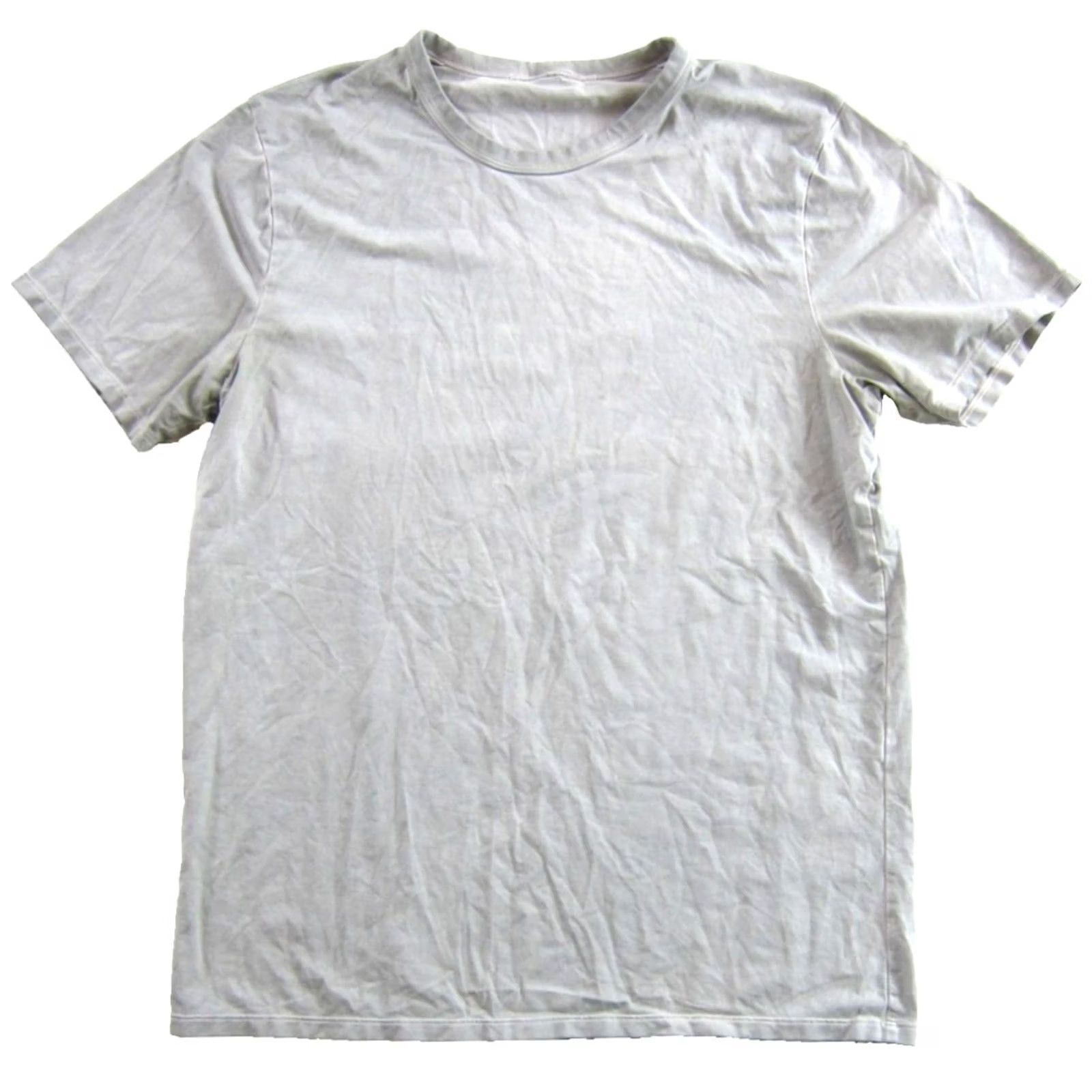 Lululemon Lululemon Grey Washed Look Soft Cotton Crew Neck Short Sleeve T-Shirt Men Medium Size US M / EU 48-50 / 2 - 2 Thumbnail