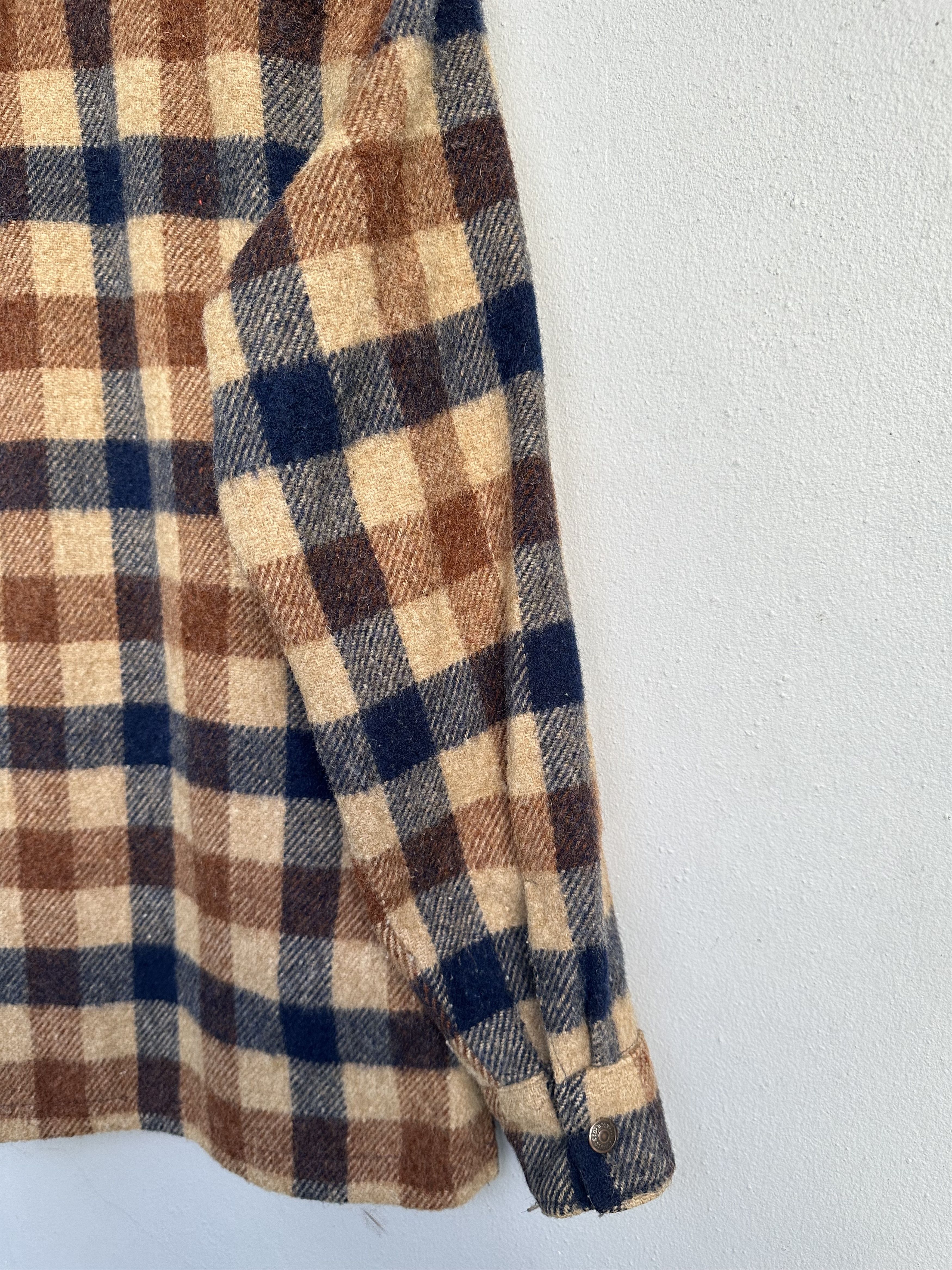 Levi's Rare Vintage 80 Levi’s Tartan Flannel Wool Nylon Snap Button Size US M / EU 48-50 / 2 - 15 Thumbnail