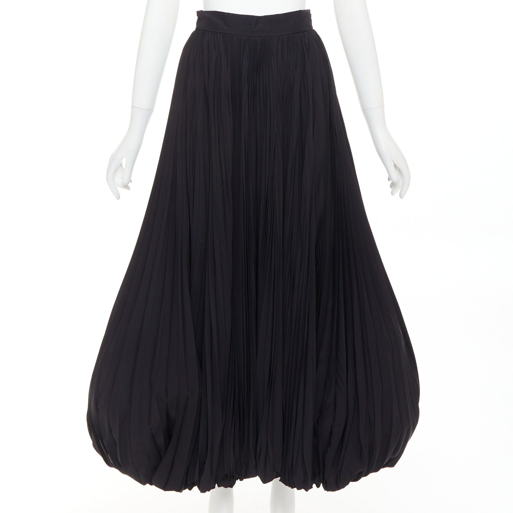 Alexandre Vauthier rare ALEXANDRE VAUTHIER COUTURE black pleated voluminous bubble hem skirt Size 25" / US 0 / IT 36 - 1 Thumbnail